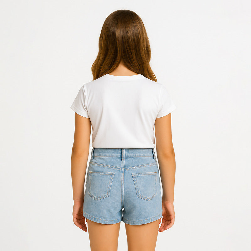 Short De Mezclilla Para Niña Mod.6217 Marca Mayoral®