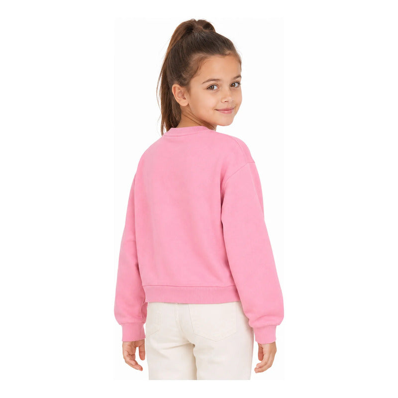 Sudadera Casual Para Niña Mod. Zkgap0202 Marca Zippy® 7-8 Años Rosa Lisa