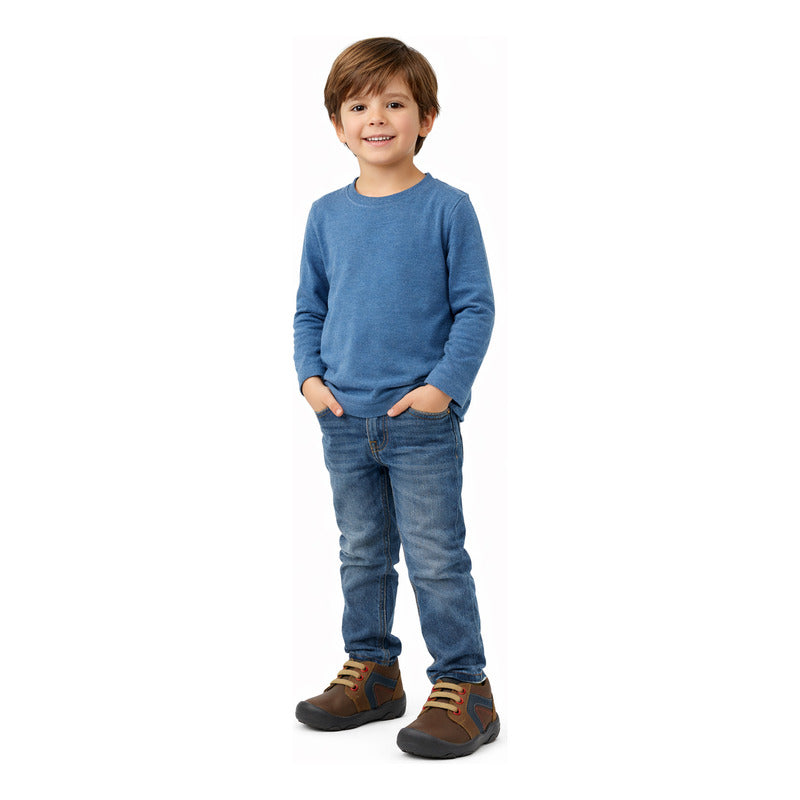 Zapato Para Niño Mod. Chelssi 25222 Marca Mini Burbujas®