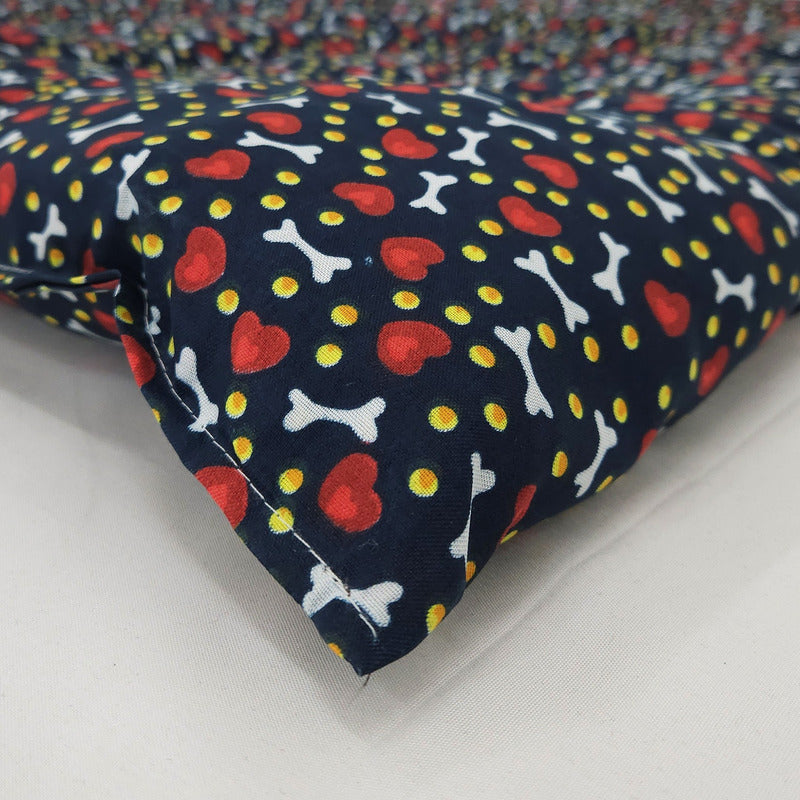 Tapete Estampado Y  Acolchado Transportadora Para Mascota