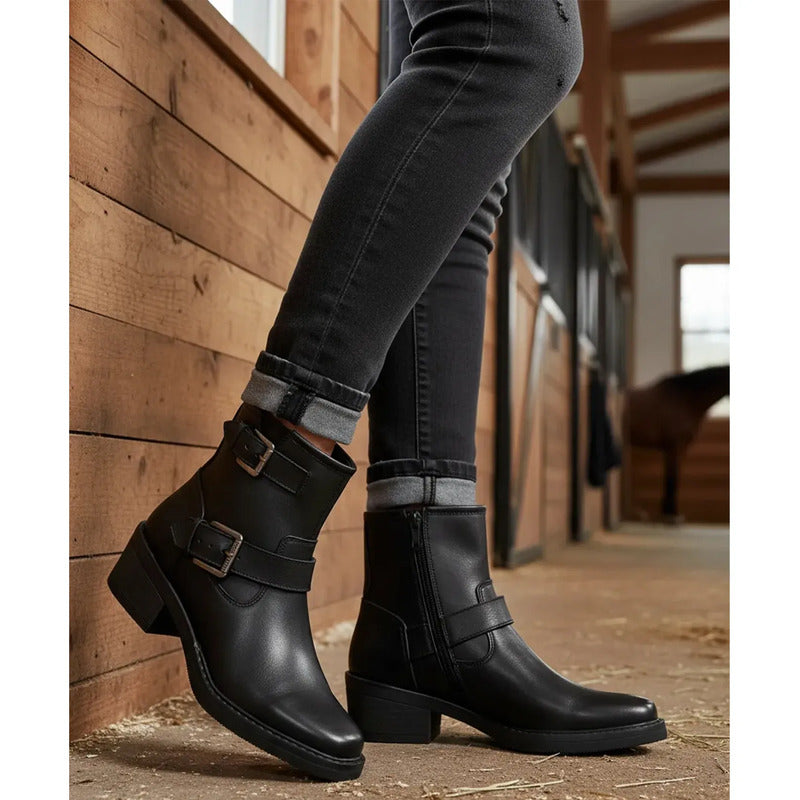 Botín Casual Sally Para Dama Mod. L1126182 Marca Levi's® Negro Lisa 23 Mx