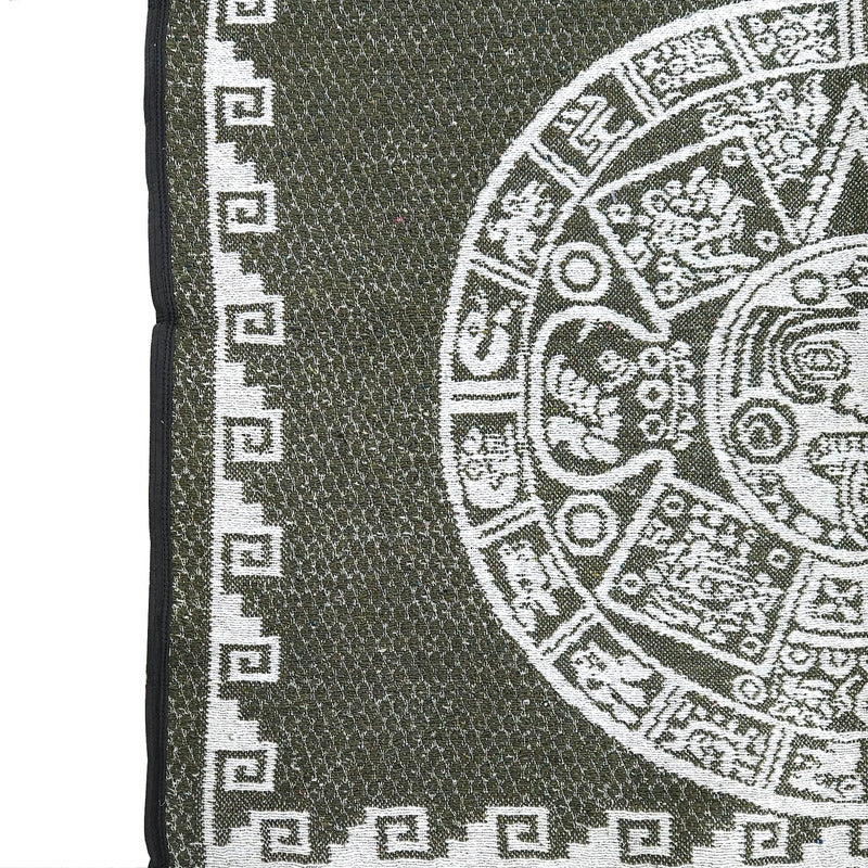 Jorongo Gaban Artesanal Mexicano Colores Verde Musgo Calendario Xg