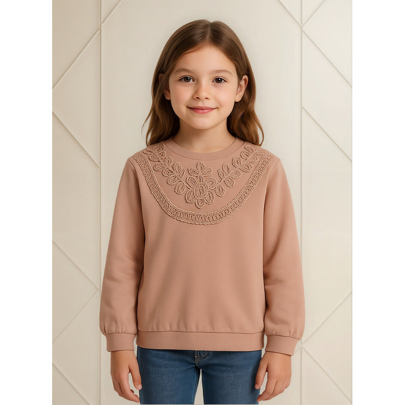 Sueter De Niña Mod.7492 Rosado Marca Mayoral® Rosado Liso 18 Años