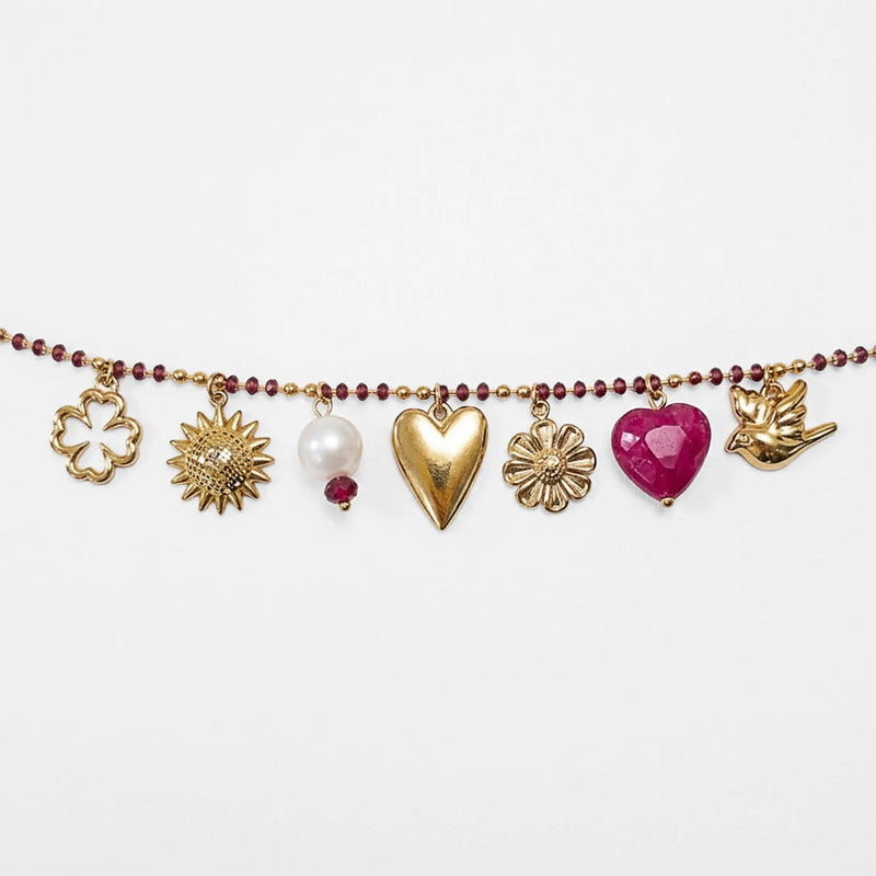 Collar Para Mujer Multidijes Boho Dorados Bisutería Fina Dorado