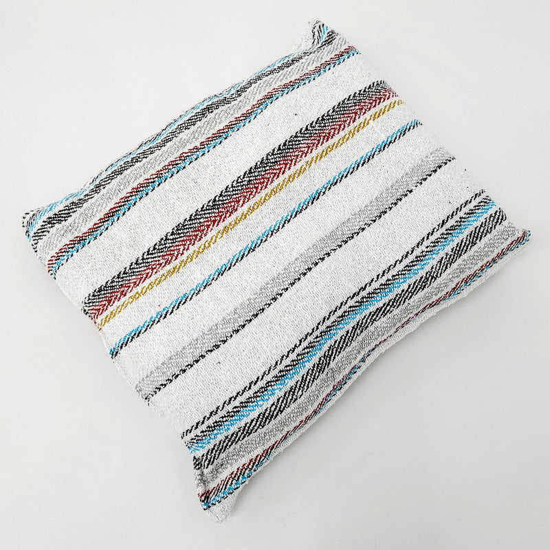 Frazada De Viaje Artesanal Con Almohada Set De Descanso