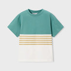 Conjunto Para Niño Short Y Playera Mod.3601 Marca Mayoral® Alga Lisa 8 Años