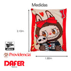 Cobertor Ligero Super Suave Matrimonial Diseños Providencia® Labubú Calaverita 850 G Multicolor