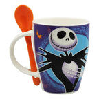 Taza De Porcelana 2pz Con Cuchara Diseño Animado 310ml