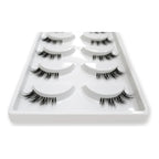 Pestañas Postizas En Tira 5 Pares Marca Kfer Valtierra® Negro Cutie C 1 Cm
