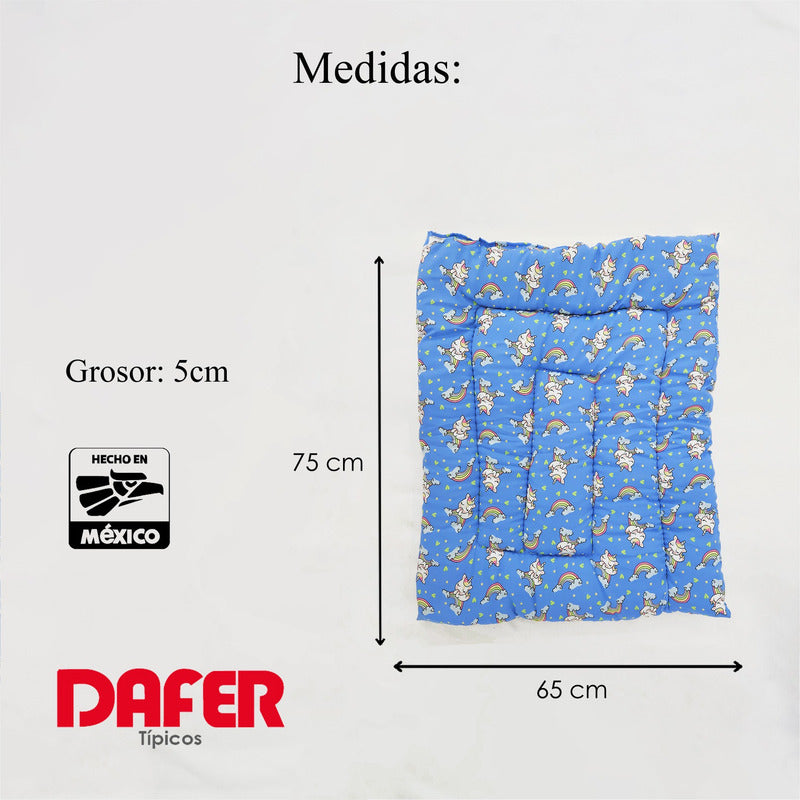 Tapete Estampado Y  Acolchado Transportadora Para Mascota