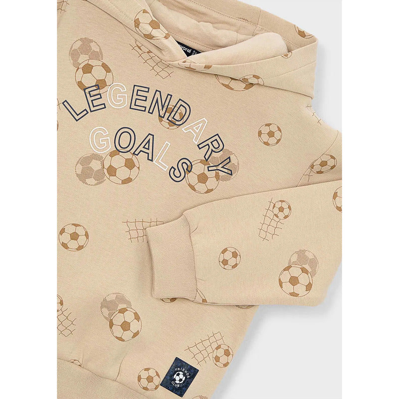 Sudadera Ligera Para Niño Mod.3435 Marca Mayoral® 7 Años Nuez Pelotas
