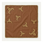 Pañuelo Multiusos Ligero Diseño Tradicional 55x55cm Marrón Toros Unitalla