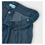 Pantalón De Niña Con Cinturón Mod.3552 Indigo Marca Mayoral® Índigo Liso 4 Años