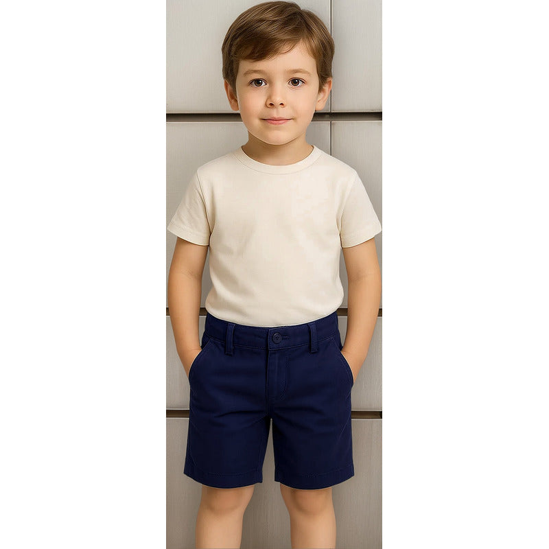Bermuda Short Para Niño Mod.c05-9e25aa Marca Losan®