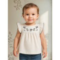 Blusa Holgada Para Niña Mod.1186 Crudo Marca Mayoral® Crudo 6 Meses