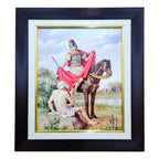 Cuadro Religioso San Martin 54cmx44cm Multicolor Negro
