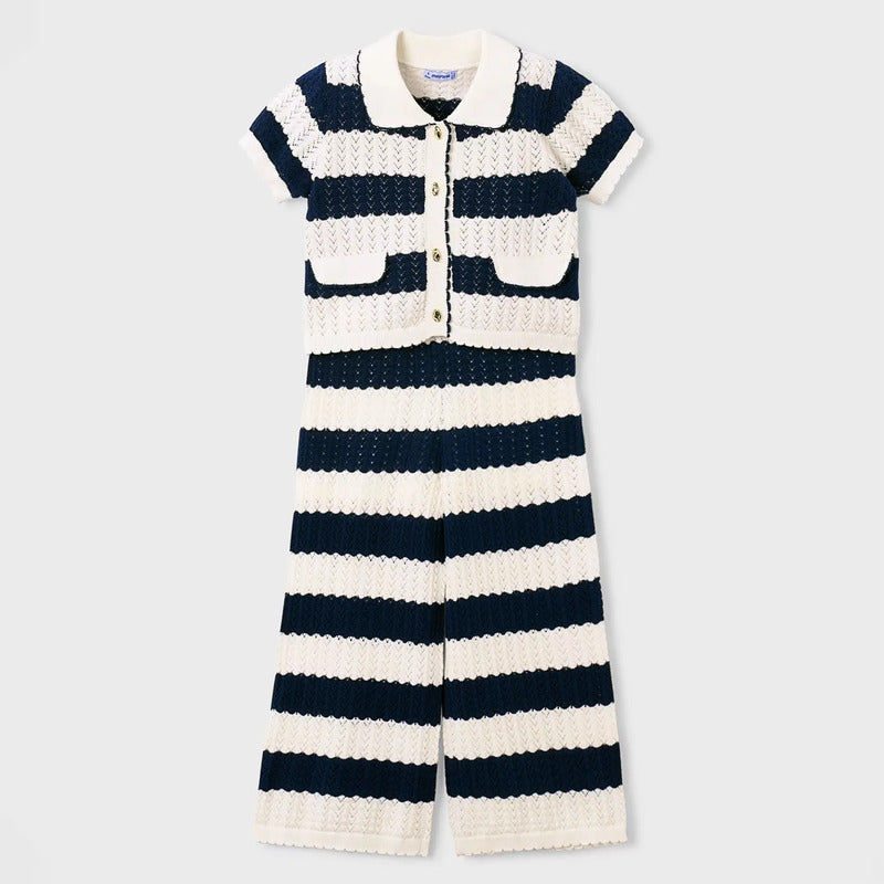 Conjunto Tipo Tejido Para Niña Pantalon+blusa 3219 Mayoral® Porcelana 5 Años