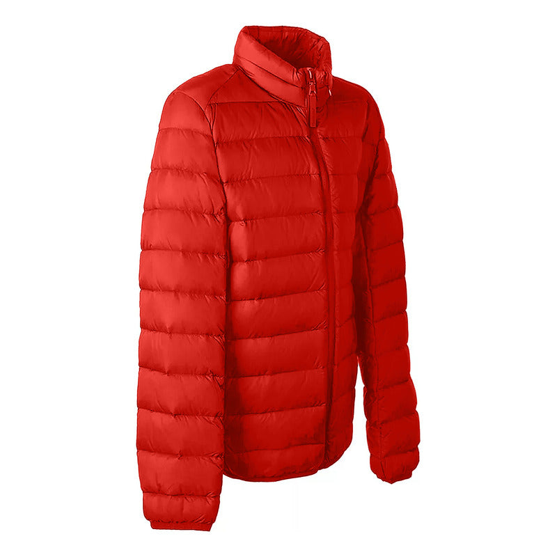 Chamarra Capitonada Para Niño Mod. Bw83-pol8884 Greenlander® Rojo G Lisa