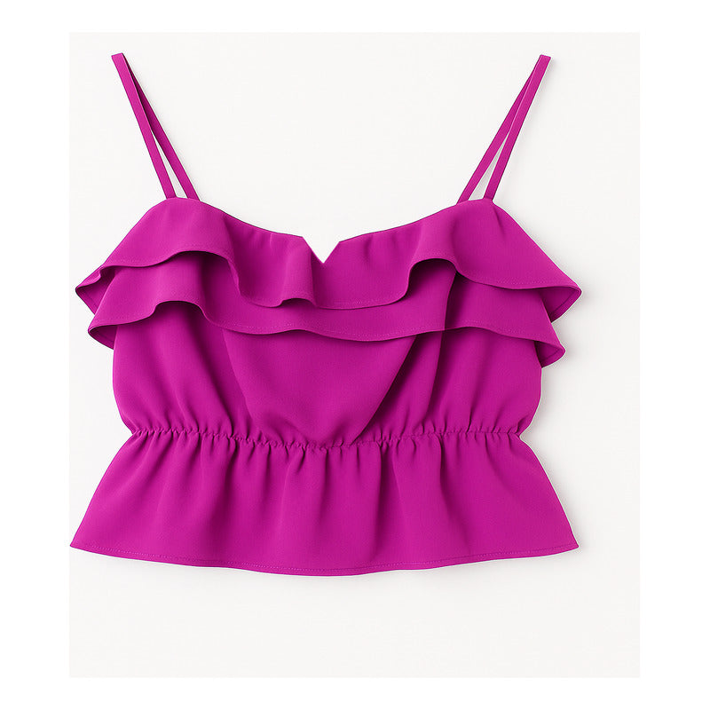 Conjunto Top Y Pantalon Para Mujer Marca. Humma® Lila Ch