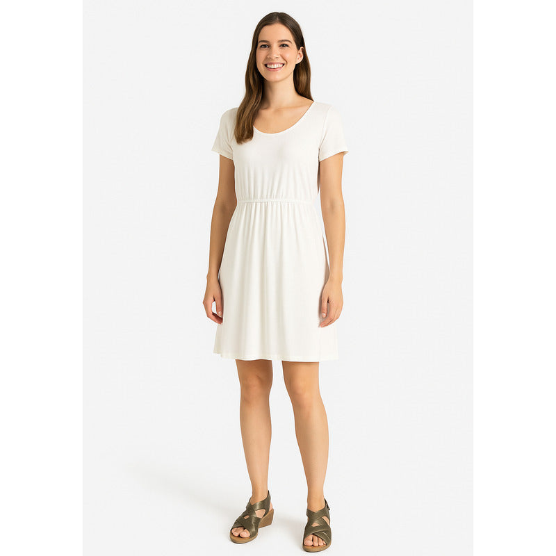 Sandalia Casual Con Tacón Para Dama Mod.123716 Marca Flexi® Dorado Claro Liso 24.5 Mx