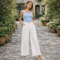 Pantalón Casual Largo Juvenil Mujer M. 6549 Marca Mayoral® Blanco Sarga 16 Años