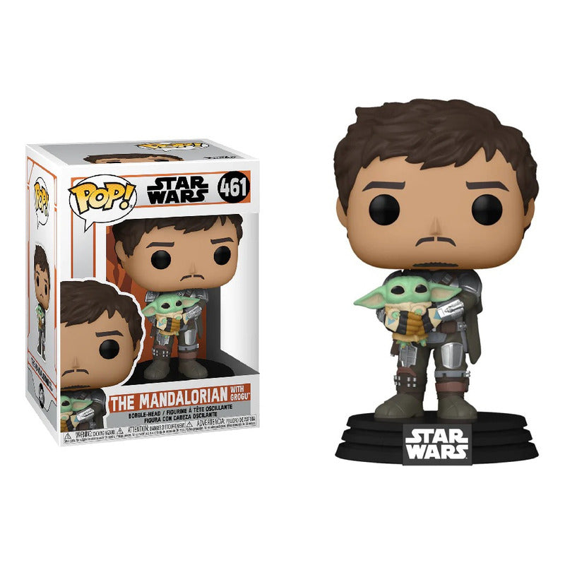Figura Pop! Star Wars: The Mandalorian - Mando Con Baby Yoda