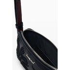 Monedero Bandolera Pequeño Mod. 26sayp14/2000 Desigual® Negro Floreado