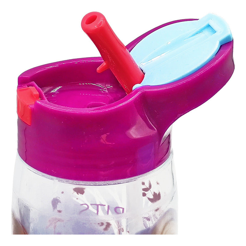 Botella De Agua Con Compartimento Diseño Infantil