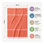 Servilleta De Cocina Multiusos Tejida 54 X 46cm Naranja Centro De Mesa 5