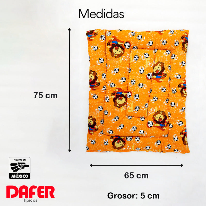 Tapete Estampado Y  Acolchado Transportadora Para Mascota