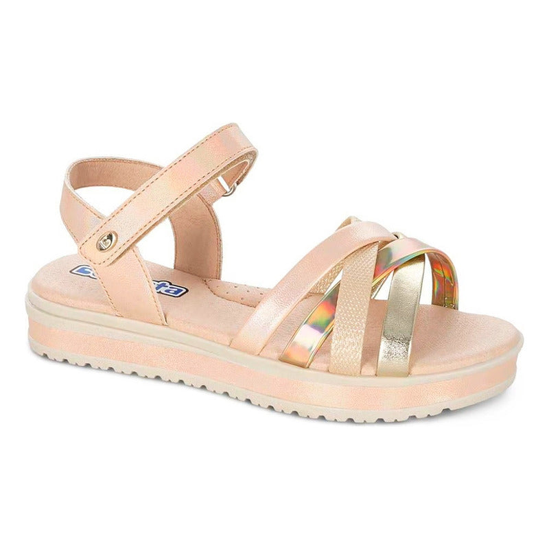 Sandalia Para Niña Mod. 112300-o Marca Coqueta Y Audaz®