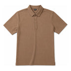 Playera Polo Para Hombre Piqué Stretch Transpirable Bobois® Camello M Cuadriculado