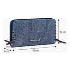Cartera Denim Con Detalles Trenzados 26sayd05/5005 Desigual® Azul Cielo Denim