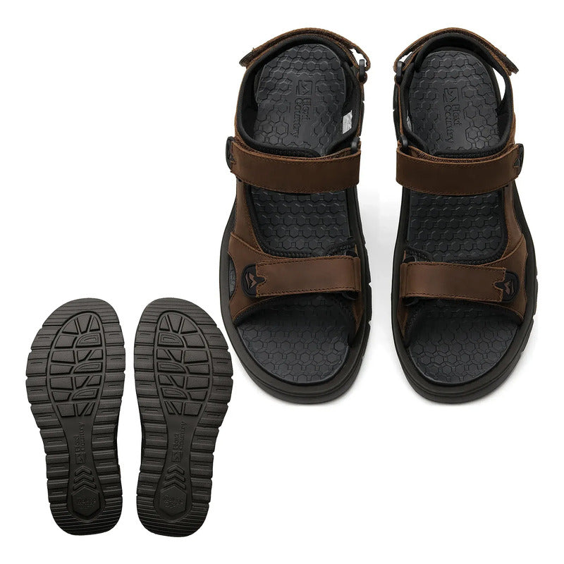 Sandalia Para Hombre Walking Soft Outdoor Mod.424001 Flexi® Marrón Outdoor 25.5 Mx