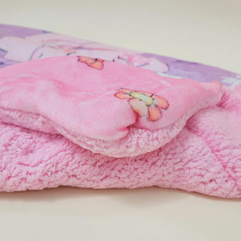 Cobertor Edredón Cunero Para Bebé 1.10mx1.40m Providencia® Diseño De La Tela Ternurin Rosa