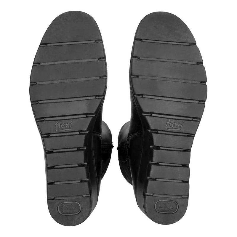 Bota Alta Para Dama Tacón 4 Cm Mod. 104829 Marca Flexi®