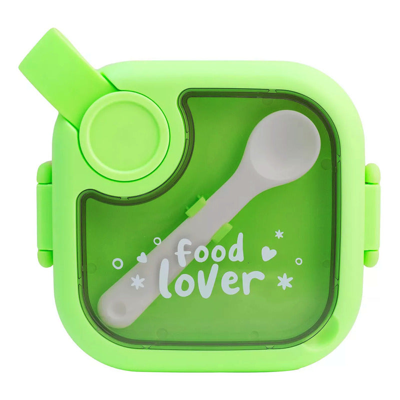 Contenedor Lunch Box Hermético Tapa Divisiones 5 Pzas 750ml