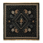 Chalina Chal Elegante Suave Para Mujer 130x130cm Multiusos Marino Figuras Unitalla