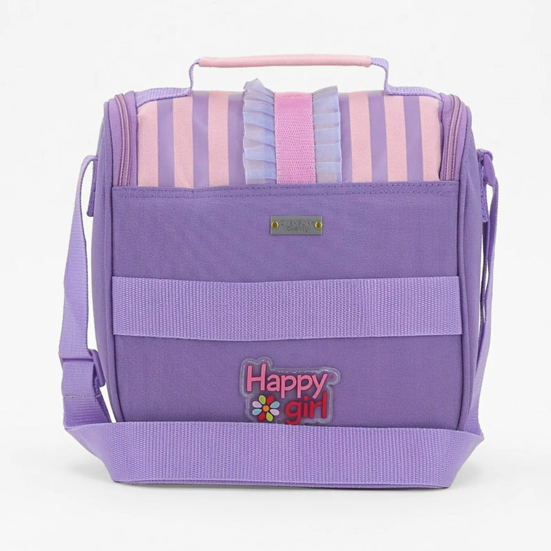 Lonchera Happy Girl Para Niña Mod. Hg70388 Marca Chenson® Lila
