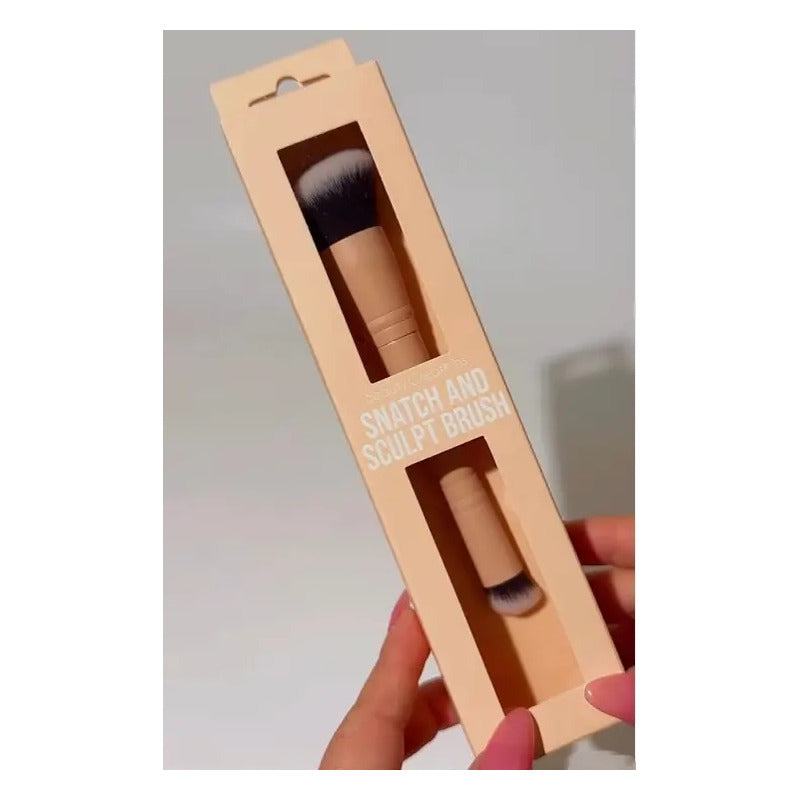 Brocha Snatch And Sculpt Doble Punta Beauty Creations Color Nude
