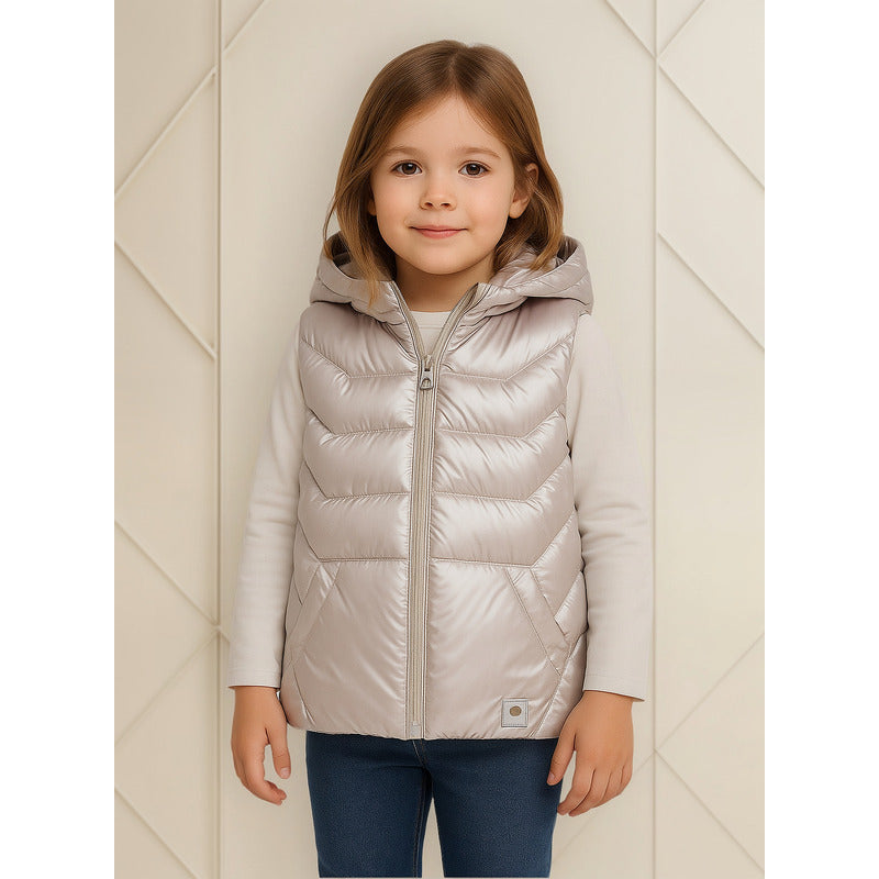 Chaleco Casual Para Niña Mod.4366 Marca Mayoral® Plateado 8