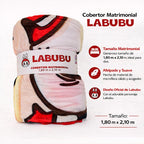 Cobertor Ligero Super Suave Matrimonial Diseños Providencia® Labubú Calaverita 850 G Multicolor