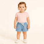 Short Con Bordado Para Bebe Mod.018-9000al Marca Losan®