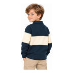 Playera Polo Manga Larga Para Niño Mod.4121 Marca Mayoral® Lisa 6 Años