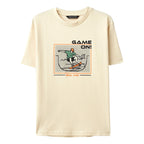 Playera Casual De Algodón Juvenil M.6040 Nakutavake Mayoral® Beige Game On 14 Estampa Localizada