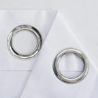 Cortina Blackout 2 Paneles Textura Lino Impermeable Luna® Blanco