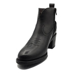 Botín Tacón 5cm Para Dama Mod. L1126163 Marca Levís® Negro Liso 23 Mx