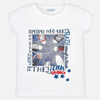 Blusa Casual Para Niña Mod.3015 Marca Mayoral® Blanco 3 Años
