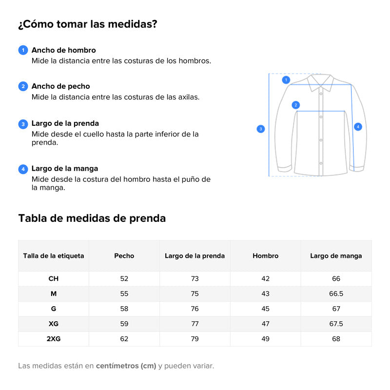 Camisa Para Hombre Manga Larga Estampada B45322 Bobois®