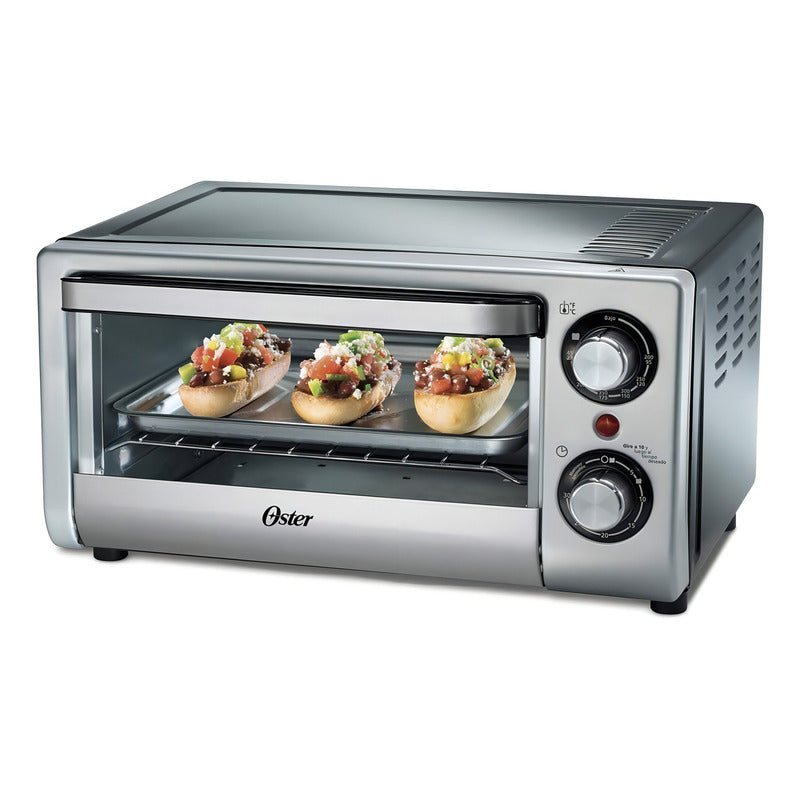 Horno De Mesa Eléctrico Oster Compact Tssttv10l 10l Plata